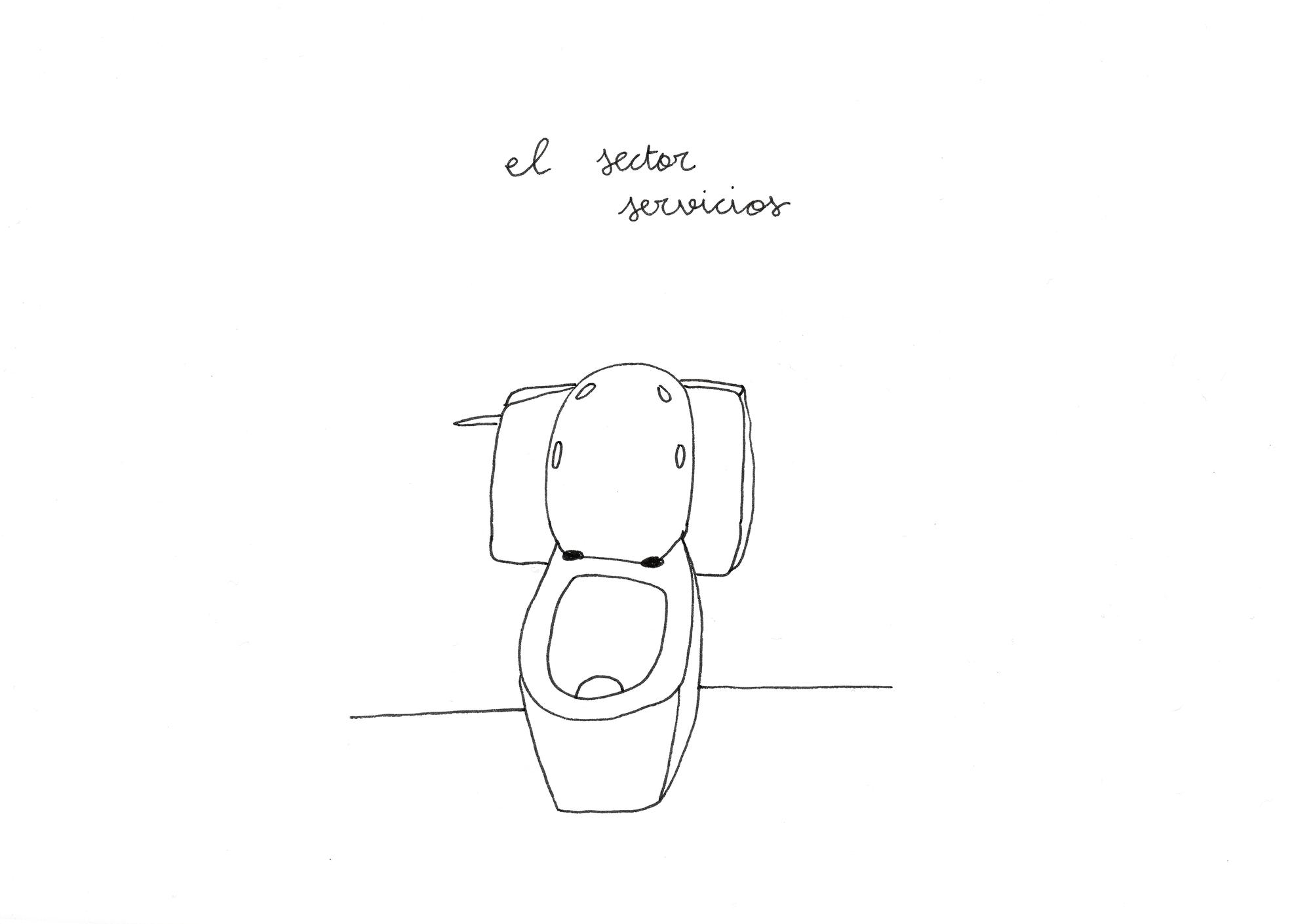 Viñeta 'sector servicios' - María Lafuente Lechuga